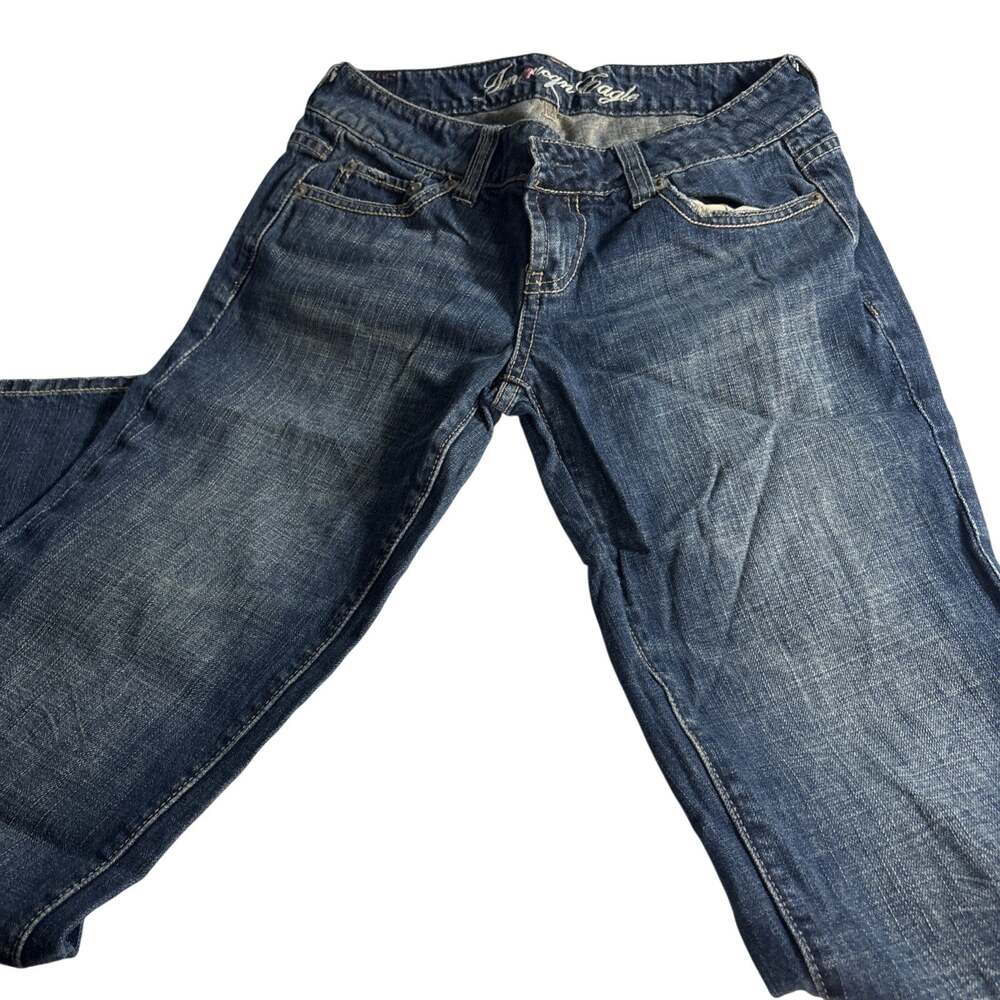 American Eagle Boy Friend Jeans Women's Size 4 Reg Blue Denim